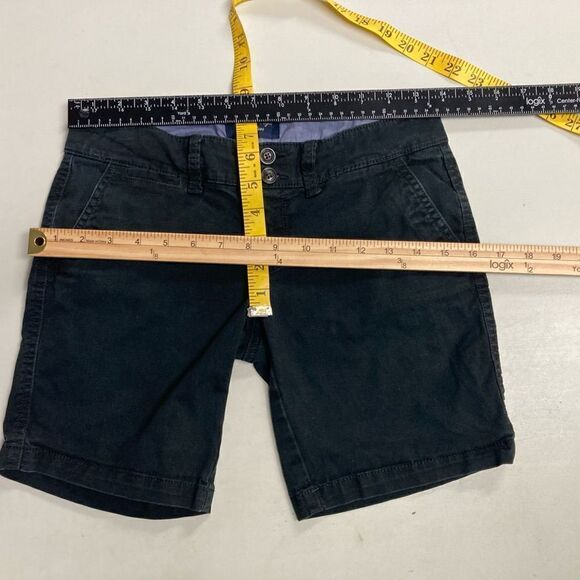AMERICAN EAGLE OUTFITTERS Women’s Bermuda Shorts Size 00 Blue Inseam 7” - Picture 4 of 8
